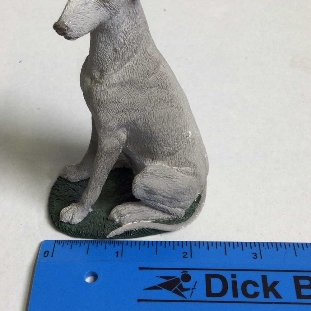Stone Critters SC-448 Greyhound Realistic Resin Figurine Dog VTG - Picture 8 of 9